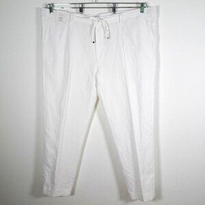 Baird McNutt Murano Linen Pants Big Men's Size 48x30 Zac Classic Fit Pleated